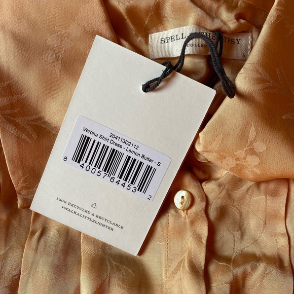 Spell Verona Shirt Dress in Lemon Butter - Picture 11 of 11